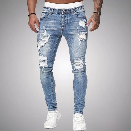 Shop Velvia | Stretch Ripped Jeans For Men