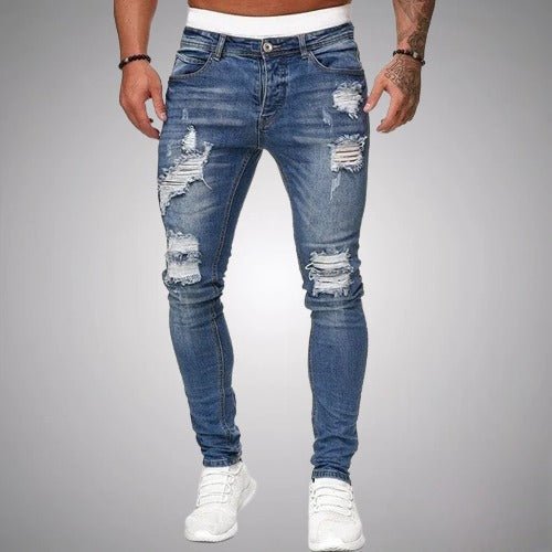 Shop Velvia | Stretch Ripped Jeans For Men