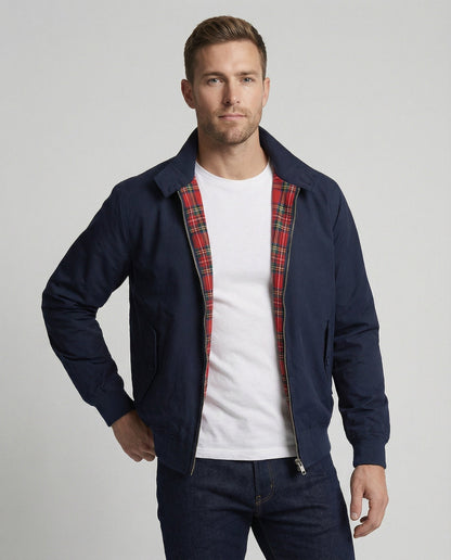 Men's Harrington jacket with zipper