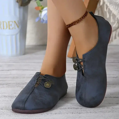 Shop Velvia | Elegant Ergonomic Flat Shoes with Soft Sole