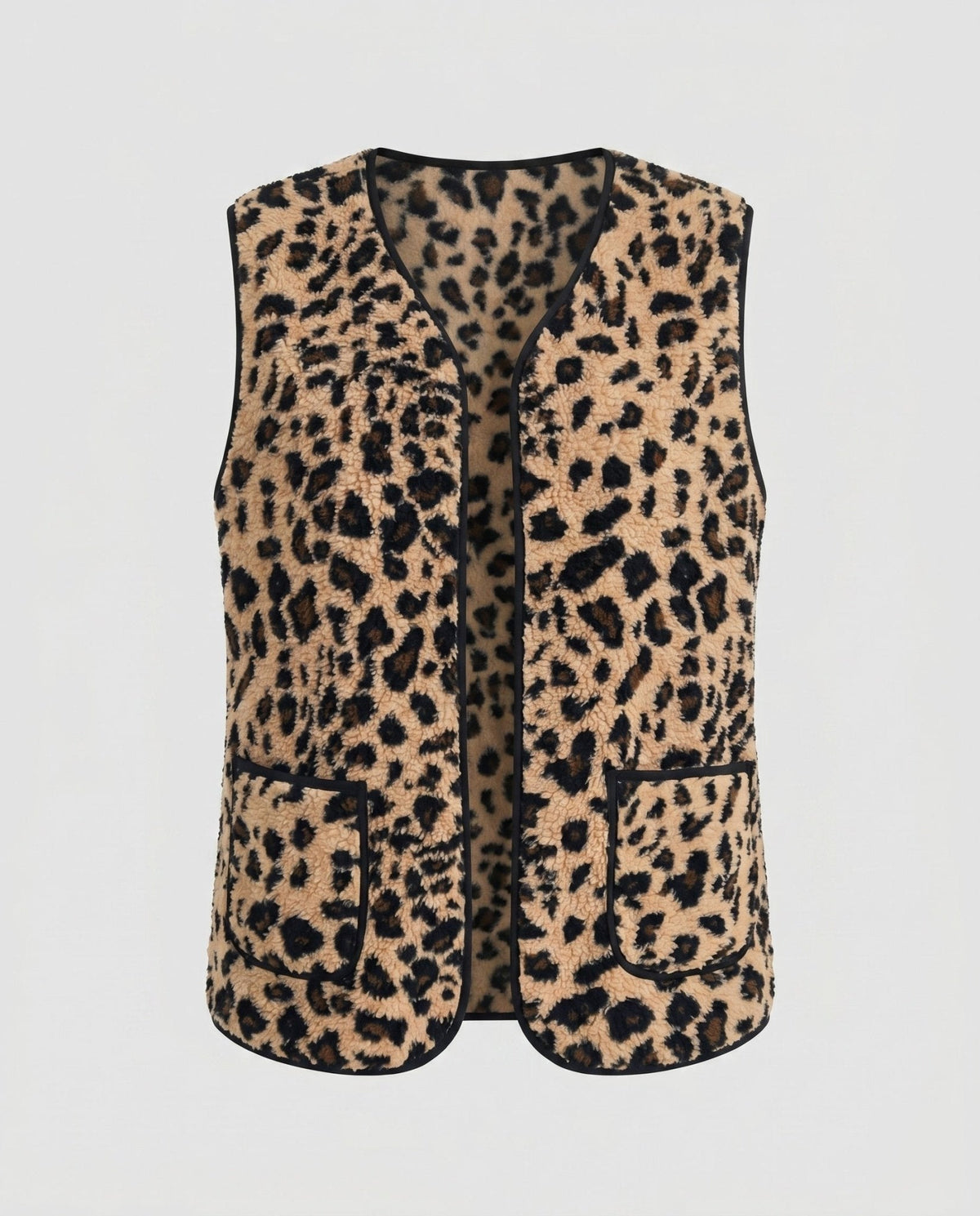 Women's knitted vest with animal pattern - Chichicherry