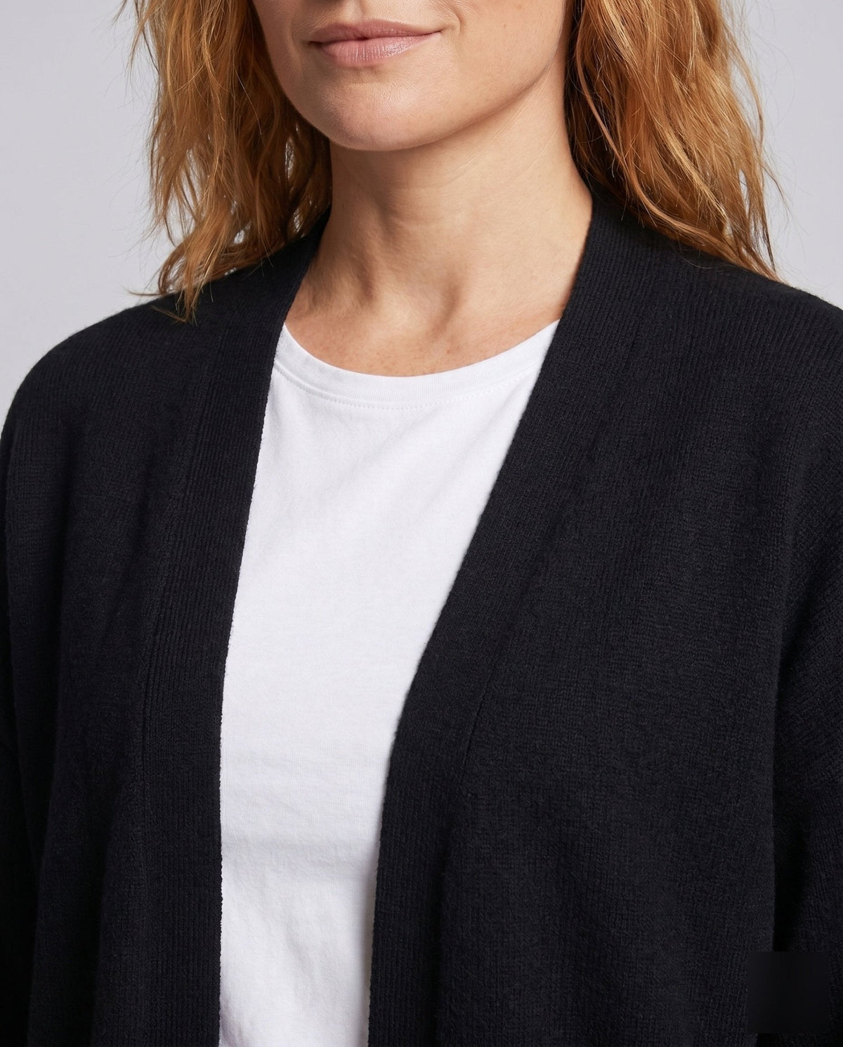 Women's Plus Size Cardigan with Soft Material and Casual Cut - Chichicherry